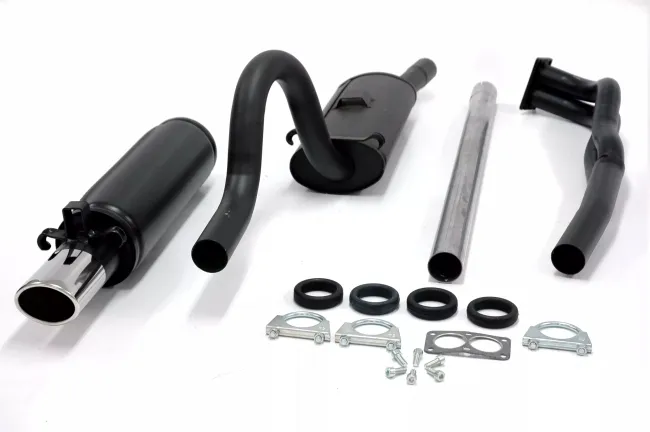 Simons Aluminierter Stahl Sportauspuff 70 / 90mm Oval für Opel Manta A 1.6, 1.9