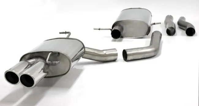 Simons Edelstahl Sportauspuffanlage 2x80 mm für Audi A4 (B8) 2wd/Quattro Limousine/Avant/Allroad/Kombi 1.8T/2.0T