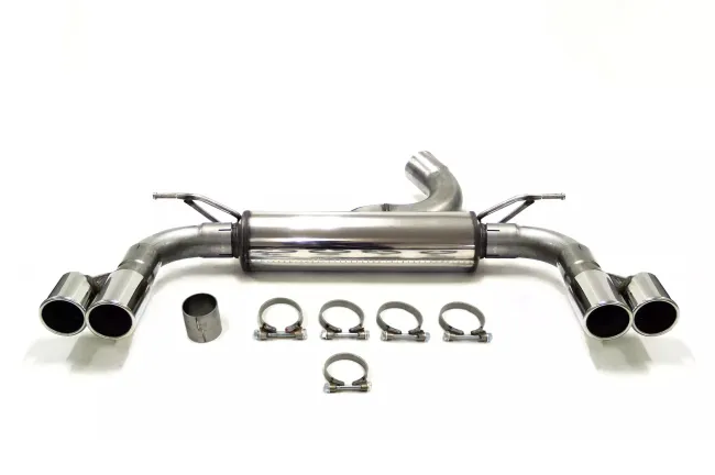 Simons Edelstahl Sportauspuffanlage Duplex 2x 80 mm für BMW F36 420D