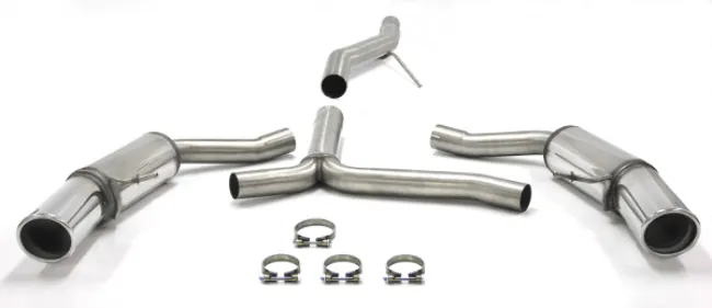 Simons Edelstahl Sportauspuffanlage Duplex L+R 1x100 mm für Audi A4 (B8) 2wd/Quattro Limousine/Avant/Allroad/Kombi 2.7TDI/3.0TDI EG-Genehmigung (eintragungsfrei)