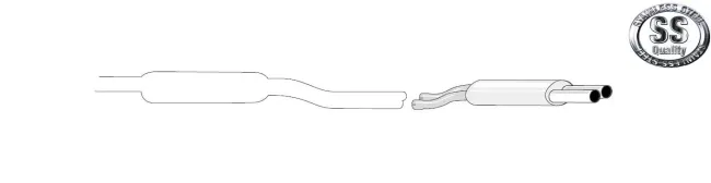 Simons Edelstahl Sportendtopf 2x80 mm für Audi A8 2WD/Quattro 2.5TDI/2.8/3.7/4.2I