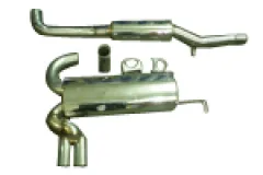 BullX Sportauspuff 76mm für Audi A3 8L Quattro S3 mit mit EG-Genehmigung (eintragungsfrei)