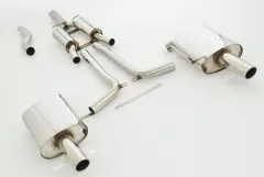 FMS Sportauspuff für Audi A4 B7 1.8T 2.0TFSI Quattro 70mm aus Edelstahl mit EG-Genehmigung (eintragungsfrei)