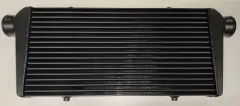 Ladeluftkühler 600x300x76mm Alu - 76mm Anschlüsse intercooler SCHWARZ