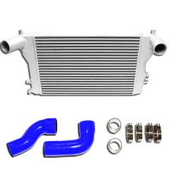 Ladeluftkühler Kit für Golf 5, Golf 6, Audi A3 S3, Seat Leon Passat B6, 2.0 TFSI Douple-DIN 56mm plug and play inkl. Teilegutachten (§19.3)