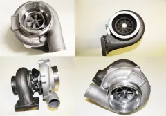 Turbolader GT3076 HF High Flow 60A/R - 82A/R T3 Flansch - Vband Anschluss, gleitgelagert